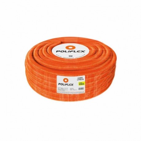 Poliducto Naranja 1 1/4? capa interna lisa 50m Poliflex