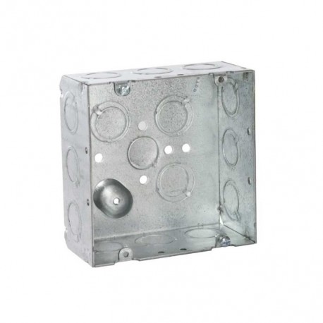 Caja cuadrada de 4-11/16? 2-1/8 de profundidad KO de 1/2? y 15 KO teécnicos Hubbell
