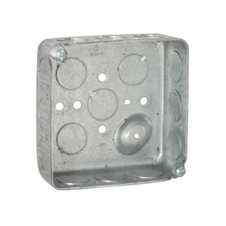Caja cuadrada de 4? 1-1/2? de profundidad con 16 KO de 1/2? Hubbell