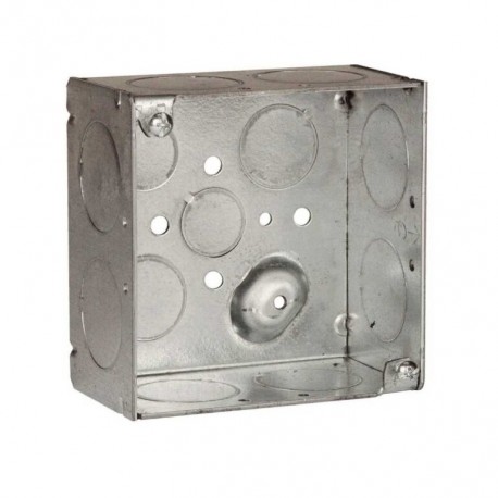 Caja cuadrada de 4? soldada 2-1/8? de profundidad Hubbell