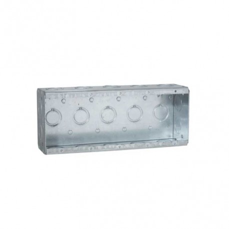 Caja de 5 elementos 2-1/2? de profundidad y 19 nocauts concéntricos Hubbell