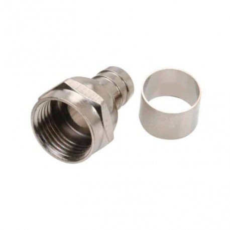 Conector macho tipo “F”  (campanita) para cable RG59 Steren